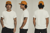 5 panel Mustard/Black rope cap