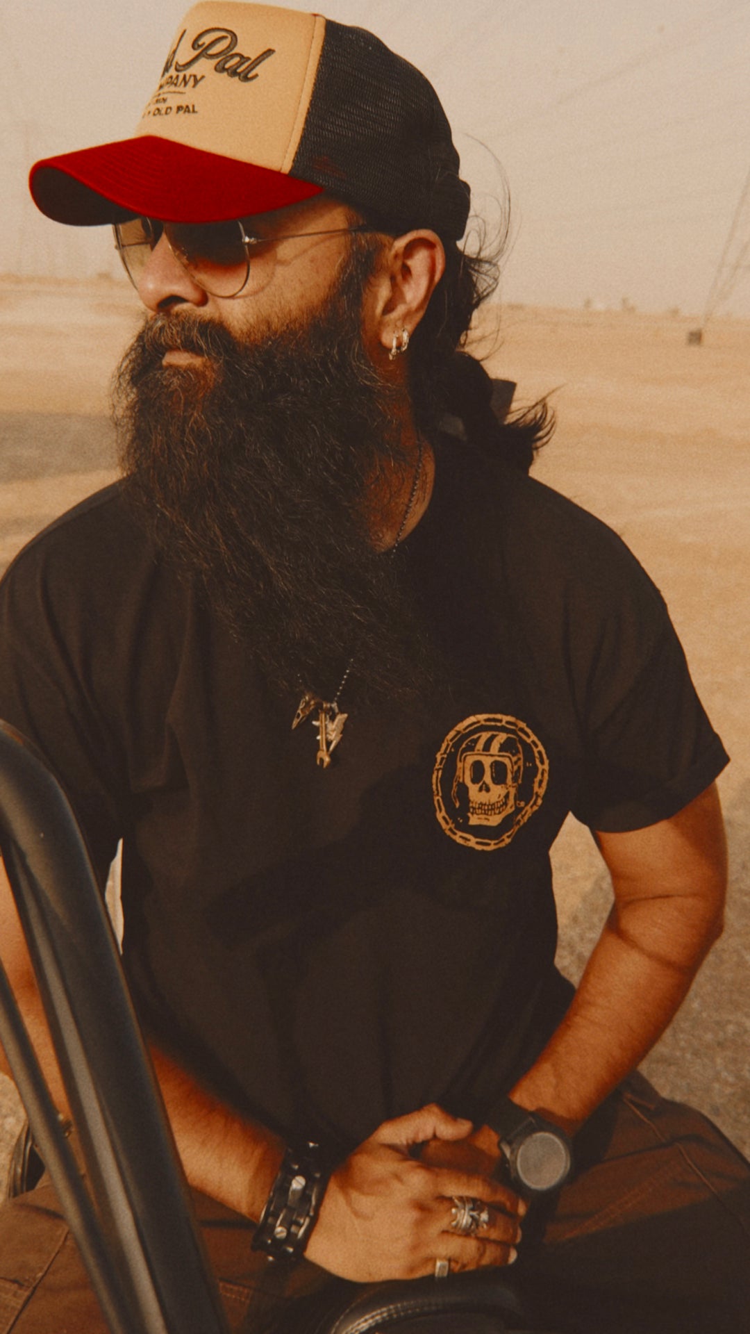 Old Pal Company Trucker - Mustard, Red & Black