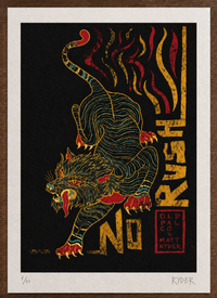 No Rush Ol' Red Eye - Limited edition print