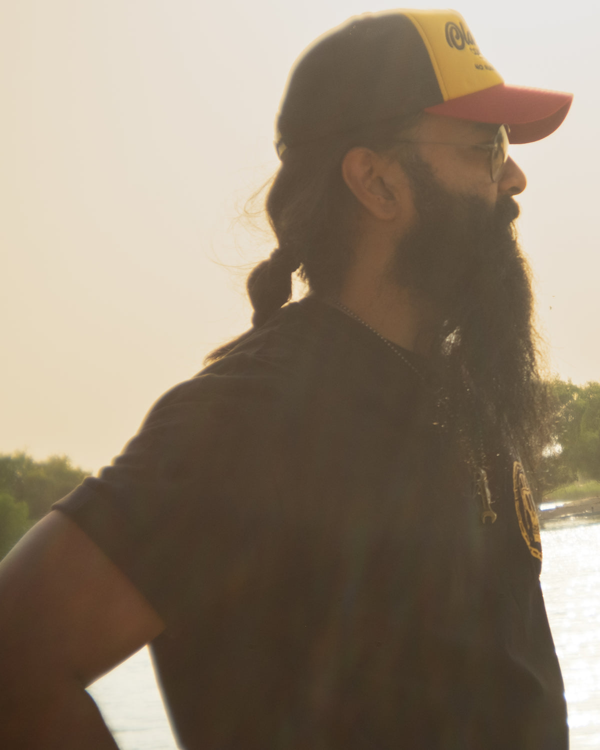Old Pal Company Trucker - Mustard, Red & Black